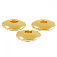 DQ Metall Perle Disc 6mm Gold